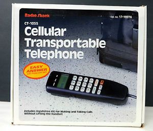 Vintage Cellular Transportable Telephone Radio Shack Cell Phone Mobile Ct 1055
