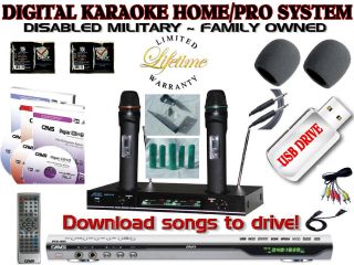 Karaoke Hard Drive Player Cavs 105g USB SCDG Karaoke Machine Microphone Home Sys
