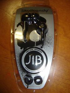 Skullcandy Jib Ear Bud Headphone Headset Black Deep Bass Earbuds Sonic Sound