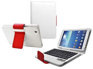 Bluetooth Keyboard Tablet Stand Leather Case for Samsung Galaxy Tab 3 8"