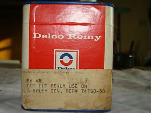 Harley Davidson Delco Remy Cut Out Relay Used on 32E 3 Brush Generators