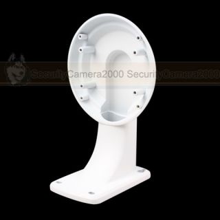 Waterproof Metal Wall Mount Bracket Outdoor for Security Dome Camera White Color