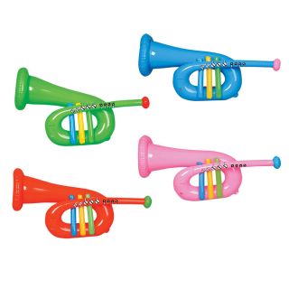28" Inflatable Pink Blow Up Trumpet Musical Instrument Toy Music Themed Party