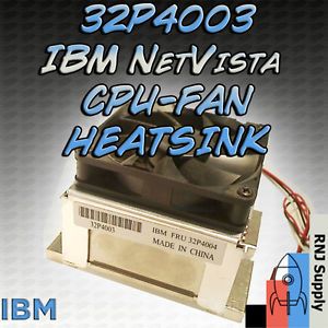 IBM NetVista 32P4003 Aluminum Heat Sink and Fan CPU Socket 370 Heatsink and Fan