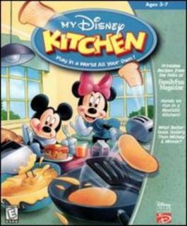 My Disney Kitchen w Mickey Minnie PC Mac CD Kids Learn Cook Meal in Kitchen