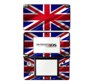Z28 Nintendo DS DSi 3DS XL Decal Skin Sticker Cover British Flag