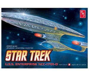 AMT Star Trek USS Enterprise NCC1701D Clear Edition Model Kit 1 1400