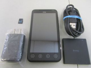 HTC EVO 4G 3D PG86100 Virgin Mobile Andriod Smart Phone Accessories Black