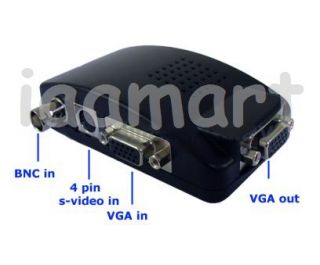 CCTV BNC S Video VGA to VGA PC Monitor Converter Adapter