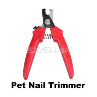 Red New for Pet Dog Toe Care Nail Scissors Clippers Grooming Trimmer Clipper