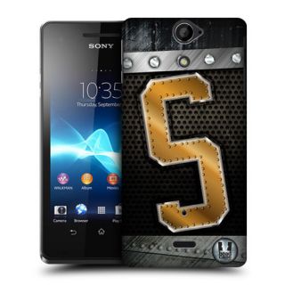 Head Case Bolted Initial Design Snap on Back Case Cover for Sony Xperia V LT25I