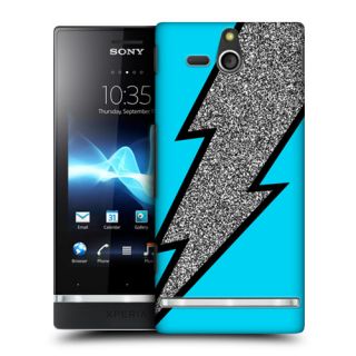 Head Case Designs Lightning Bolt Snap on Back Case Cover for Sony Xperia U ST25i