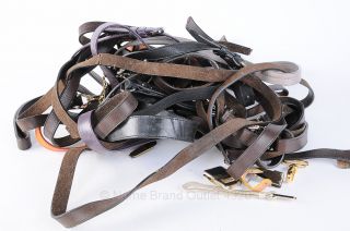Cole Haan 17pcs Multicolored Leather Reuse Repair Parts Straps Belt Lot