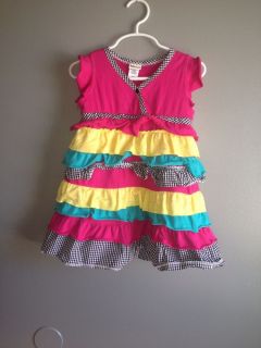 Toddler Girls Harajuku Mini Multicolored Dress 3T