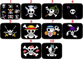 One Piece Pirate Flag Anime Netbook Laptop Case 15"