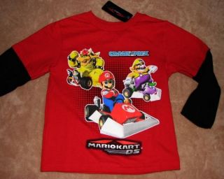 Nintendo Mario Kart DS Grand Prix L s Shirt Sz 4