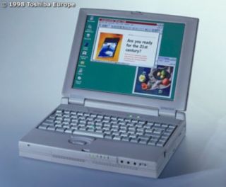 Toshiba Satellite Pro 490XCDT Color Laptop Notebook Computer Windows 98 Vintage
