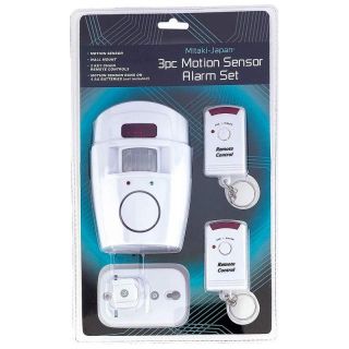 3pc Wireless Motion Sensor Home Alarm Set 2 Key Chain Remotes Security System