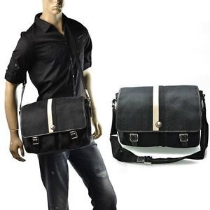 Coach Laptop Bag Mens Voyage Signature Black Messenger Briefcase Bags $395