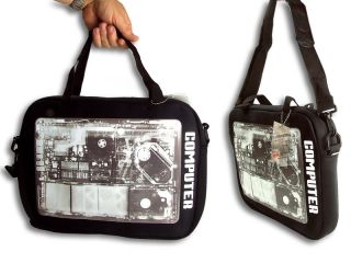 Funky Designer Neoprene Laptop Bag with Printed x Ray Image