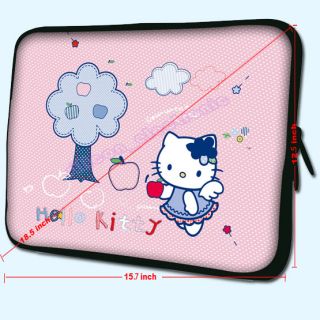 Hello Kitty Laptop Sleeve Case Dell XPS15 XPS15Z Dell Inspiron 1545 15R STUDIO15