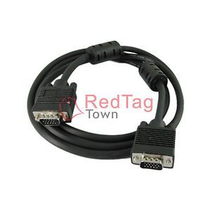 6 Feet 15 Pin SVGA VGA Male to Male Cable Cord for PC Laptop Projector Monitor