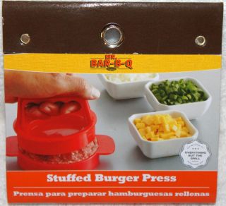 Mr Bar B Q Stuffed Burger Press Barbeque Grill Accessories