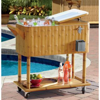 Living Home Outdoors 80 Qt Tiki Cooler Rust Resistant Stainless Steel