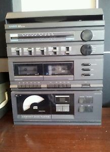 Vintage Retro Casio Integrated CD Cassette Record Player Shelf Stereo System