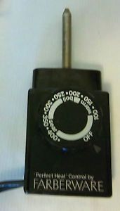 Power Cord Heat Controller Farberware 101 Electric Wok Skillet 303 Replacement