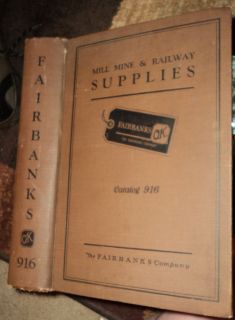 Antique 1920 Fairbanks Catalog Scales Steam Bulldog Hit Miss Engines Many Tools