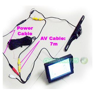 4 3" Color Security TFT Car Monitor Car Rear View Camera System