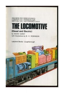 Ladybird The Locomotive How It Works Series 654 Matt Original Price 60p 1983
