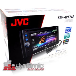JVC KW AVX748 Indash 6 1" 2 DIN DVD Car Stereo Receiver w Bluetooth Wireless New