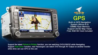 ES1096EN 7" HD Car DVD Player SAT Nav iPod DVB T VW Passat Skoda Seat Golf Jetta