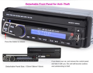 ES791US 7 inch 1 DIN HD Touch Screen Car DVD Player TV Radio Bluetooth