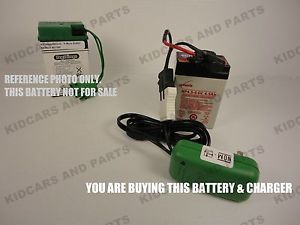 Replacement 6 Volt Battery Peg Perego IAKB0509 and 6 V Charger Brand New