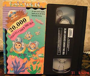 Funky Fables 20 000 Leagues Under The Sea RARE Video Treasures VHS Animated Cute 013132945637