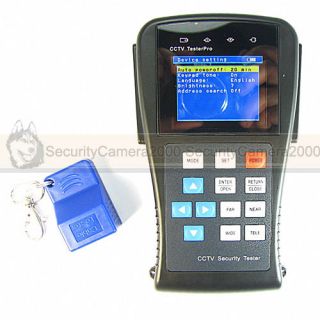 CCTV Tester 2 8" LCD Monitor Signal Intensity Test PTZ UTP Audio DC12V Out
