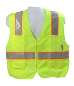 Small ANSI Class 2 Bordered Reflective Tape High Visibility Safety Vest