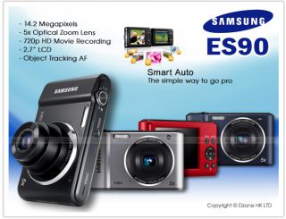 Samsung ES90 ES 90 Compact Digital Camera Black