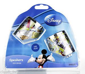 Disney Mickey Mouse Portable USB Speakers for PC Laptop  DSY SP430 New
