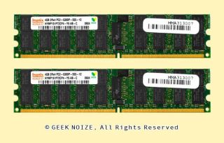 Server RAM 8GB 2X 4GB PC2 5300P ECC Reg DDR2 667 PC5300 Memory Fits Dell HP IBM