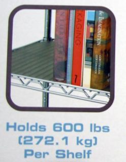 New Commercial Steel Shelving Wire Shelves Rack Storage 6 Shelf Industrial