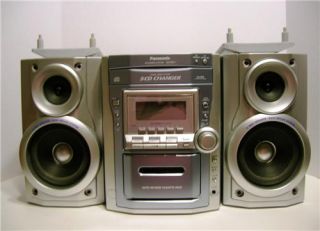 Panasonic 5 CD Casette Shelf Stereo System Model SA PM 11