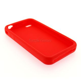 Red Bumper Case Cover for Apple iPhone 4 4G 4th Gen