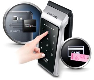Samsung Digital Door Lock SHS 6600 Security Push Pull Innovation EZON Keyless