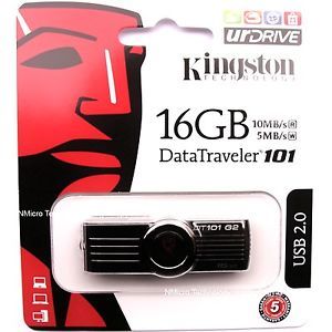Kingston DataTraveler 101 USB 16GB 16g DT101G2 16GB DT101 G2 Red Flash Pen Drive
