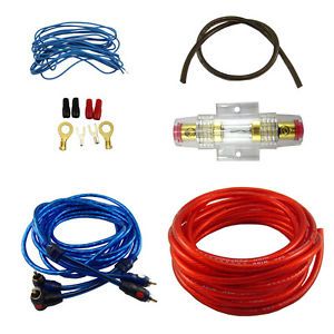 Car Audio Subwoofer Sub Amplifier Amp Wiring Kit Sound Cable Wire New