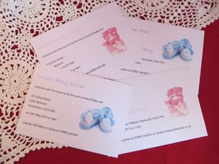 Personalised Baby's 1st Birthday Invitation Cards Boy or Girl Invites Card